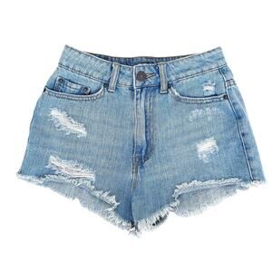 BDG Urban Outfitters High Waisted Distressed Jean Shorts Sz 24